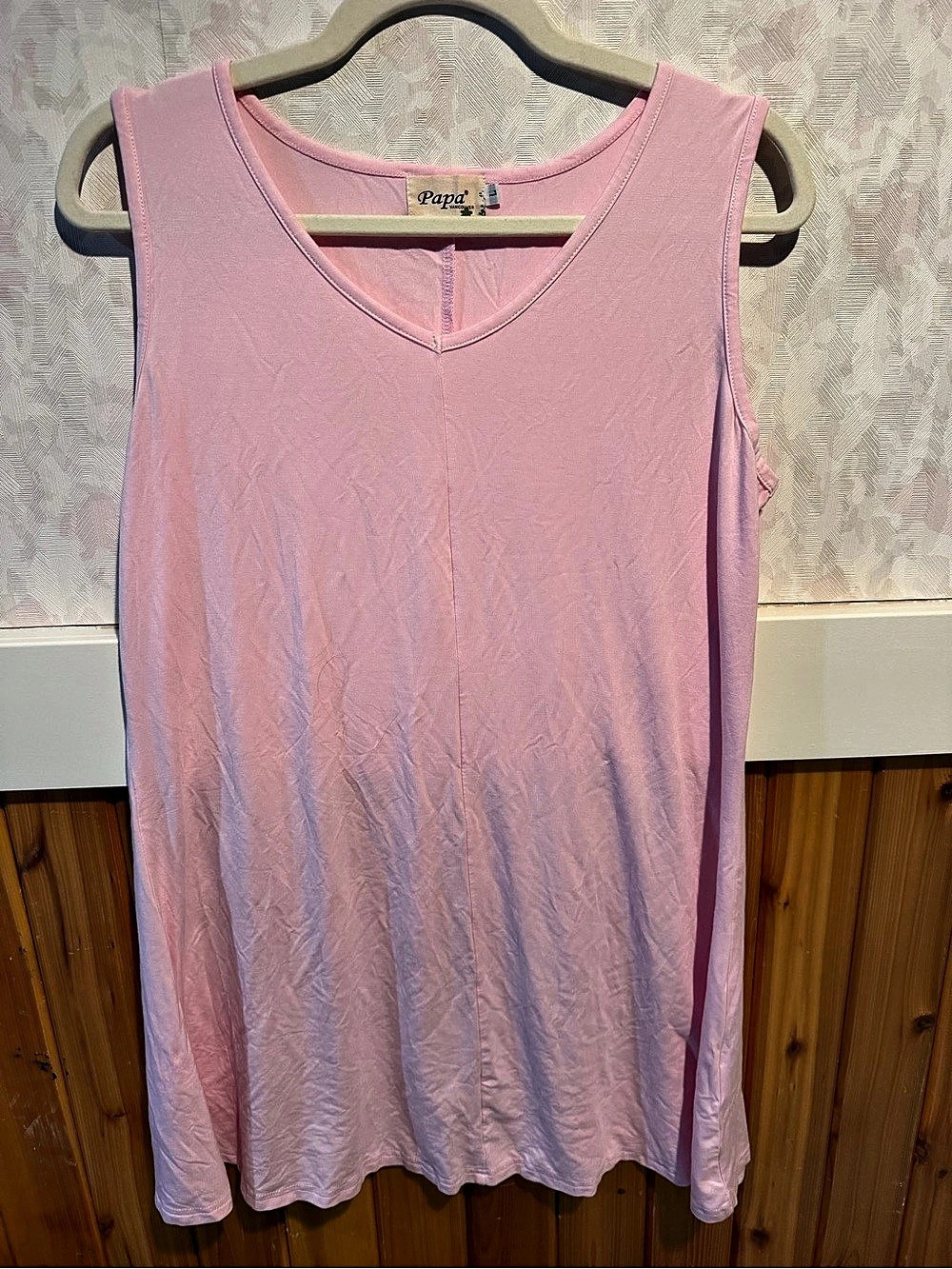 Papa Vancouver Pink Tank Top L